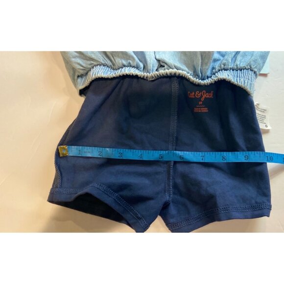 Blue Denim Skort NWT Skirt With Shorts Built-In Size 3T Cat & Jack Girls/Toddler - Picture 5 of 8